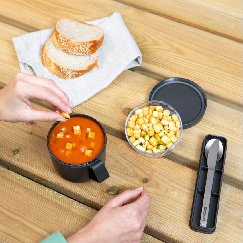 Zestaw sztućców Brabantia Make & Take Dark Grey