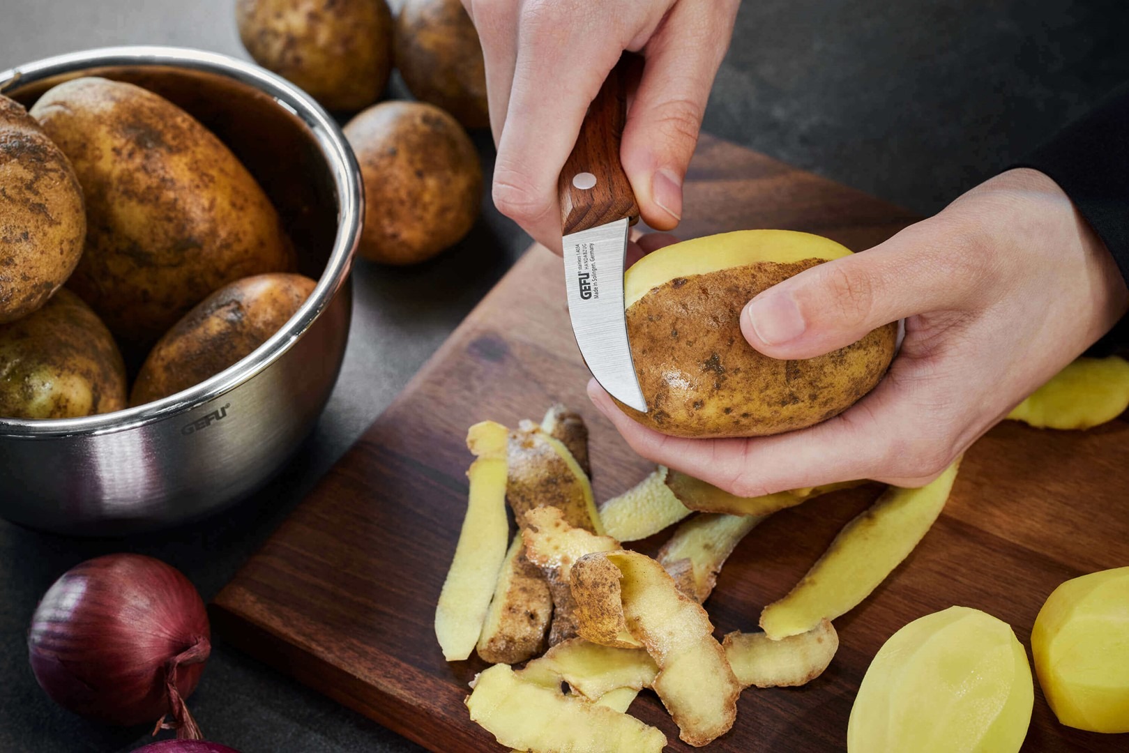 GEFU HÜMMEKEN Nóż do obierania warzyw