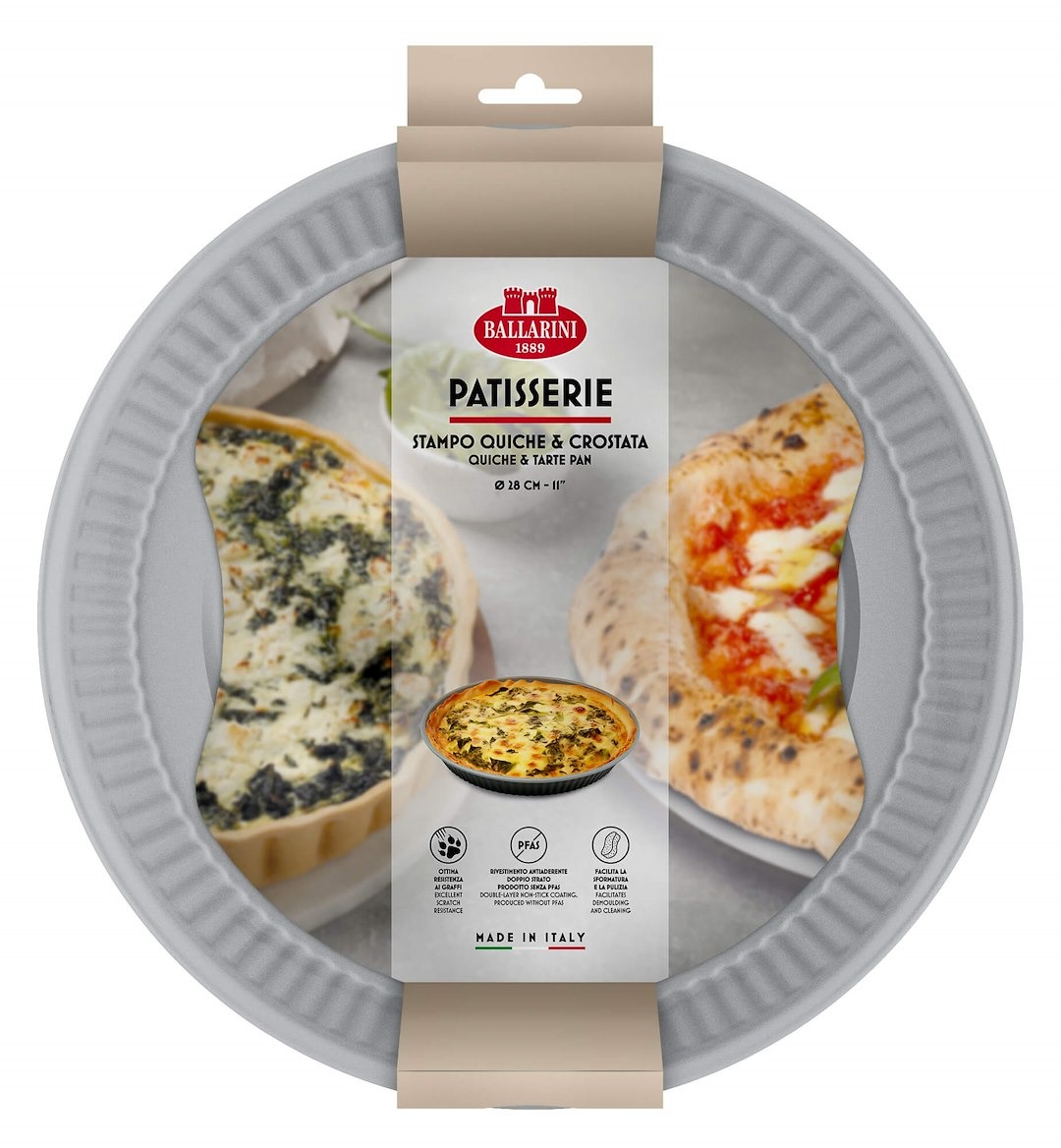 Ballarini Patisserie okrągła płytka forma do pieczenia 28 cm