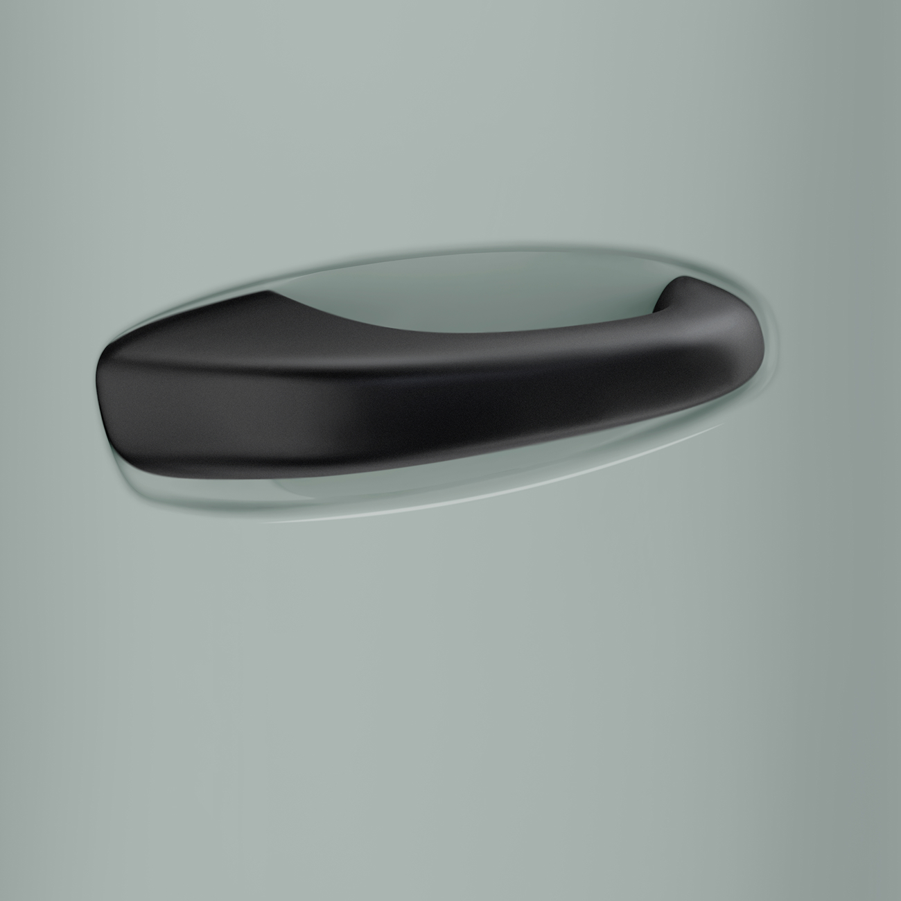 Detal lodówki Porsche x SMEG – uchwyt inspirowany Porsche 911 GT3 RS