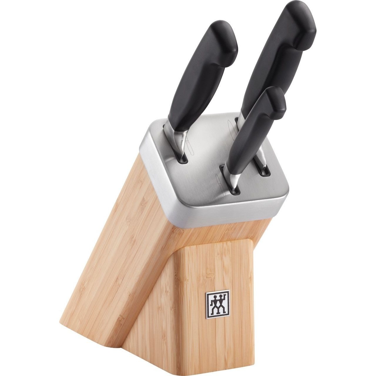 ZWILLING FOUR STAR Zestaw 3 noży z blokiem samoostrzącym