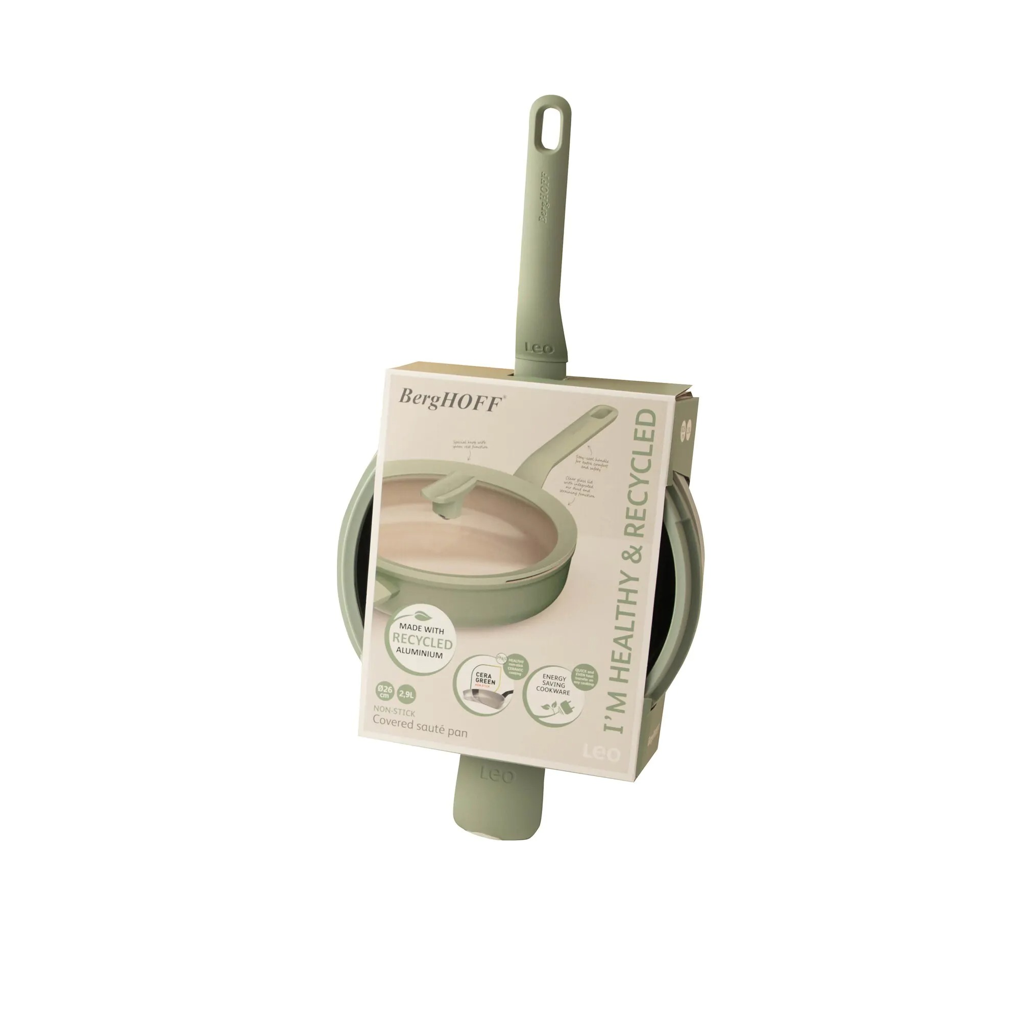 Patelnia do smażenia Balance Sage 26 cm z pokrywką BergHOFF