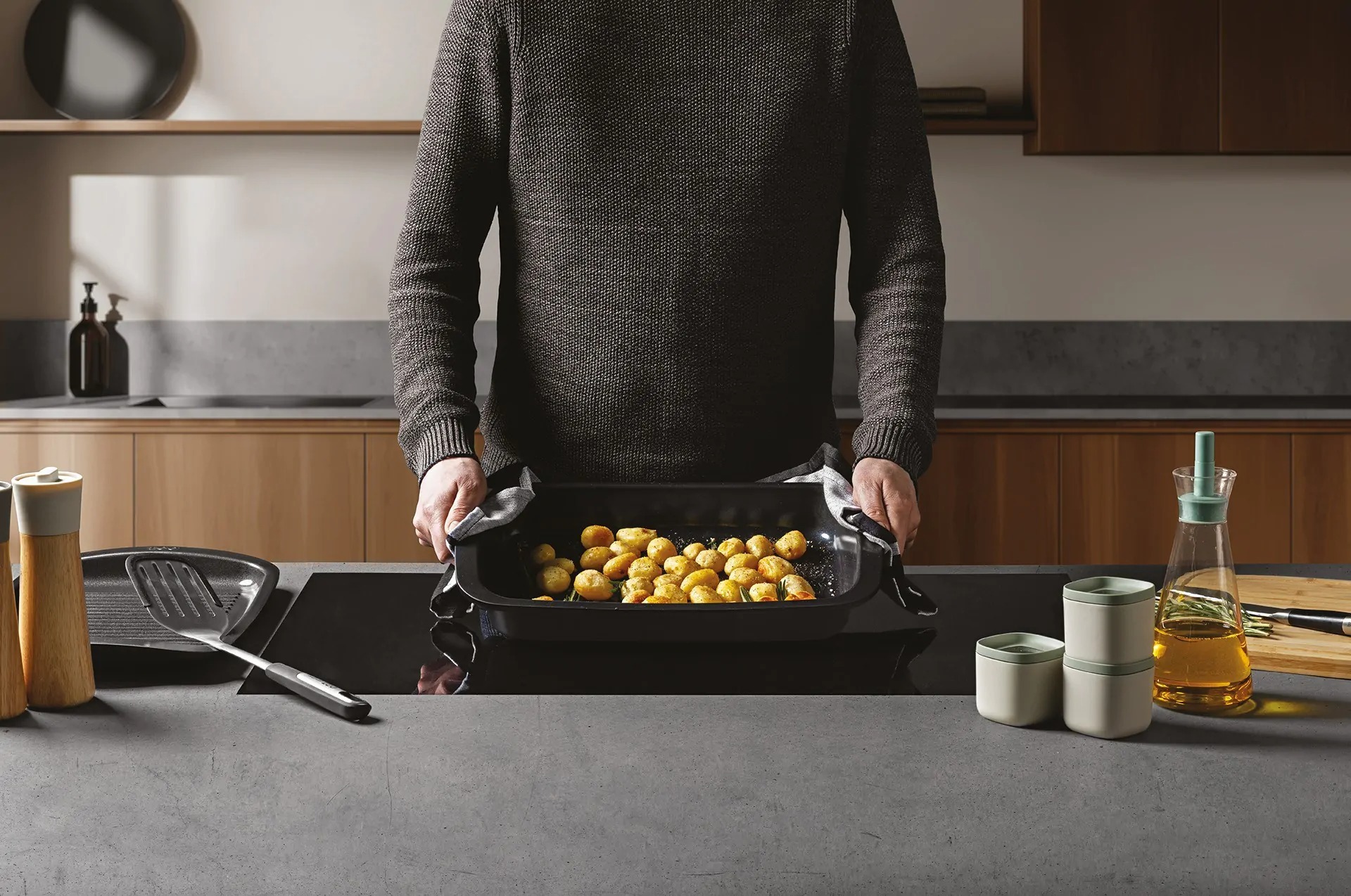 Brytfanna BergHOFF Graphite 42 × 28 cm z rusztem