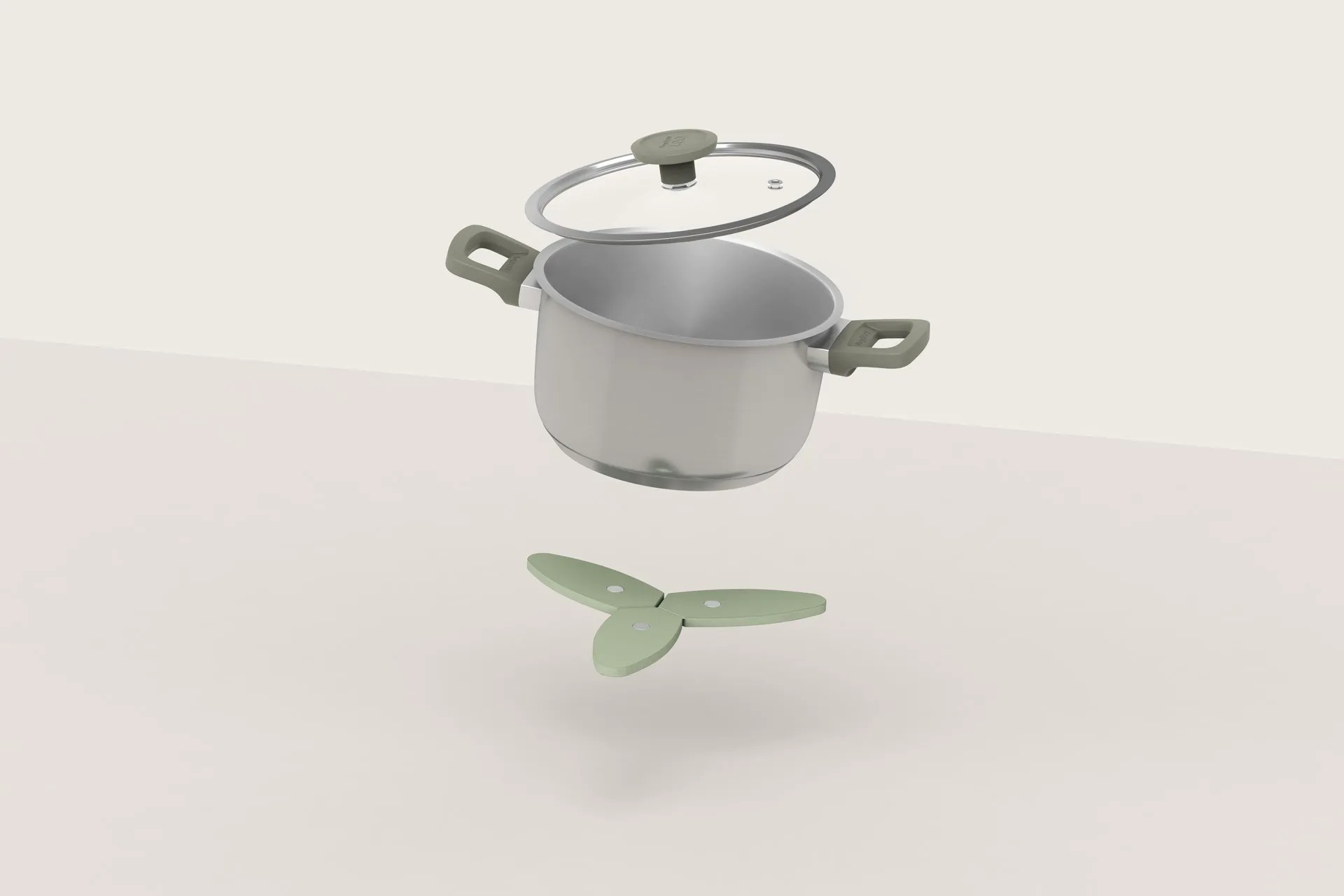 Zwijana podstawka magnetyczna BergHOFF LEO Balance Sage