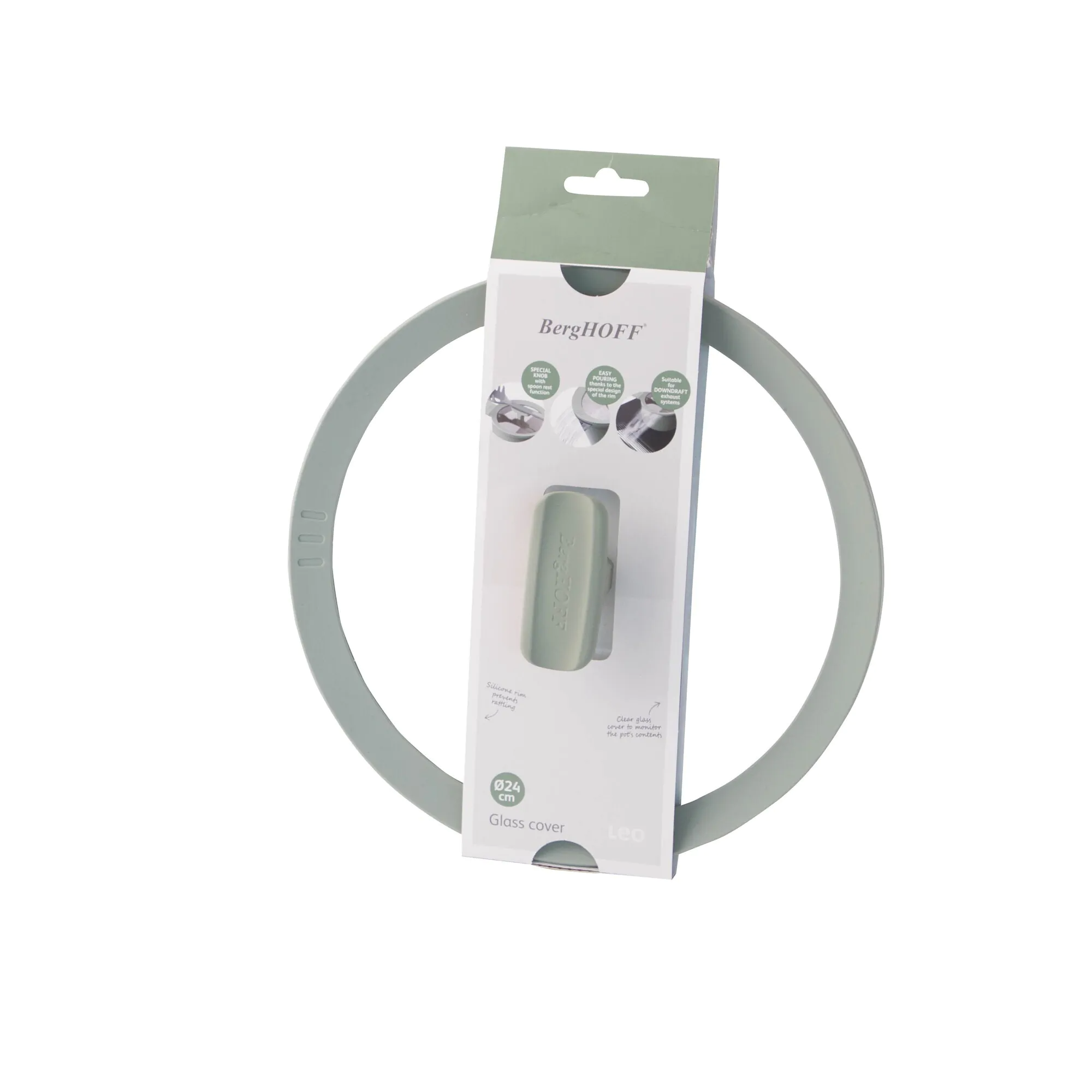 Szklana pokrywka BergHOFF Balance Sage 24 cm